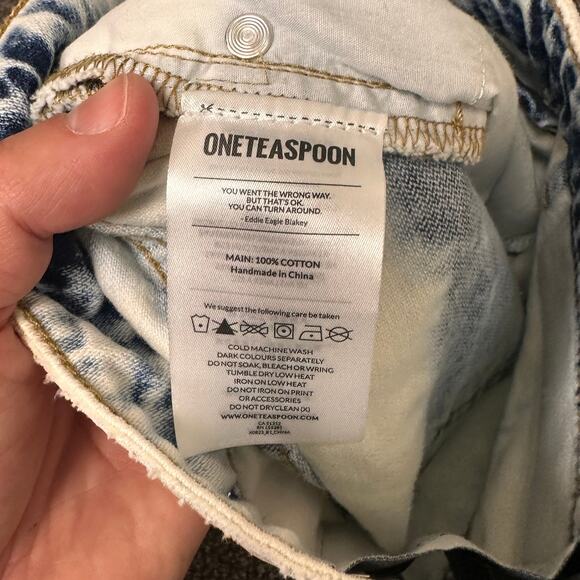 One Teaspoon Skirt Womens Size 22 Acid Wash High Waist 2020 Mini‎ - Picture 4 of 8